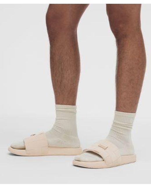 lululemon athletica Natural Restfeel Woven Slide for men