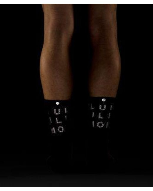 lululemon athletica Black Power Stride Crew Socks