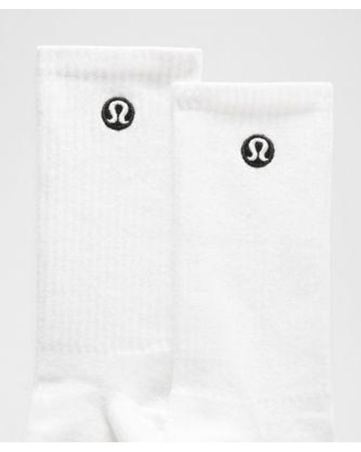 lululemon athletica White Daily Essential Quarter Socks