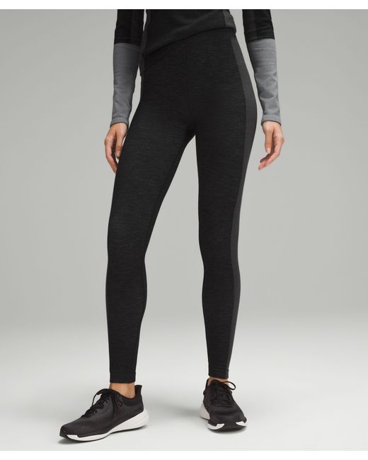 lululemon athletica Keep The Heat Thermal High-rise Tight Leggings  Colourblock - 28 - Color Black/grey - Size 0