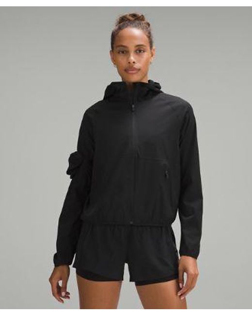 lululemon athletica Ventilated Packable Trail Running Jacket - Color Black - Size 12