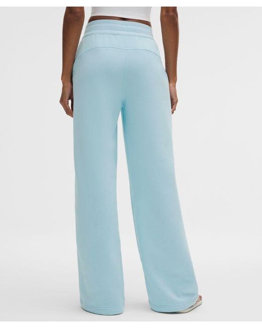 lululemon athletica Blue – Scuba Mid-Rise Wide-Leg Pants Regular – – Size Large