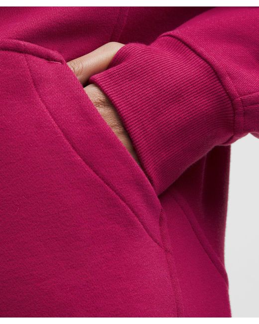 lululemon athletica Red Scuba Oversized Funnel-Neck Half Zip