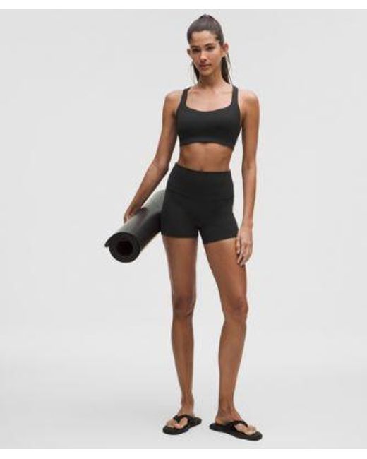 lululemon athletica Black Flexyflex Strappy Yoga Bra