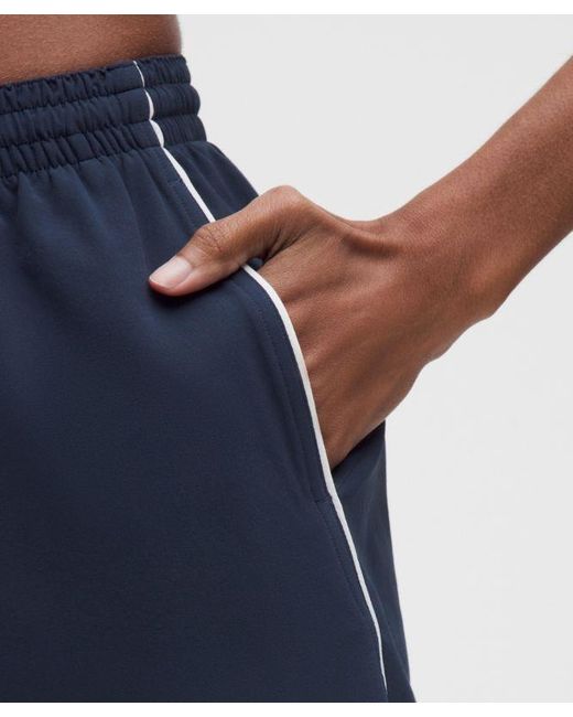 lululemon athletica Blue Court Rival High-Rise Short 3"