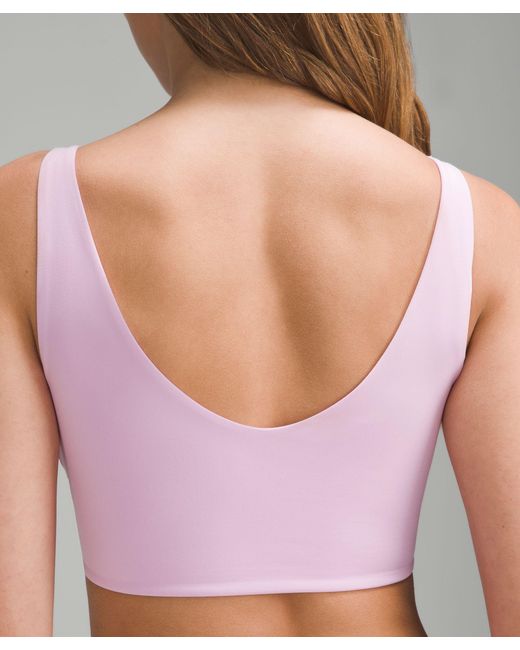 lululemon athletica Purple Bend This Scoop And Square Bra Light Support, A-c Cups