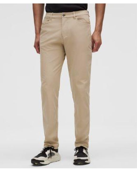 lululemon athletica Black Abc Classic-Fit 5 Pocket Pant 28L for men