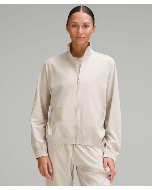 lululemon athletica Gray Relaxed-fit Track Jacket