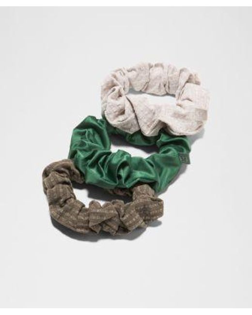 lululemon athletica Green – Uplifting Hair Scrunchies 3 Pack Seersucker –