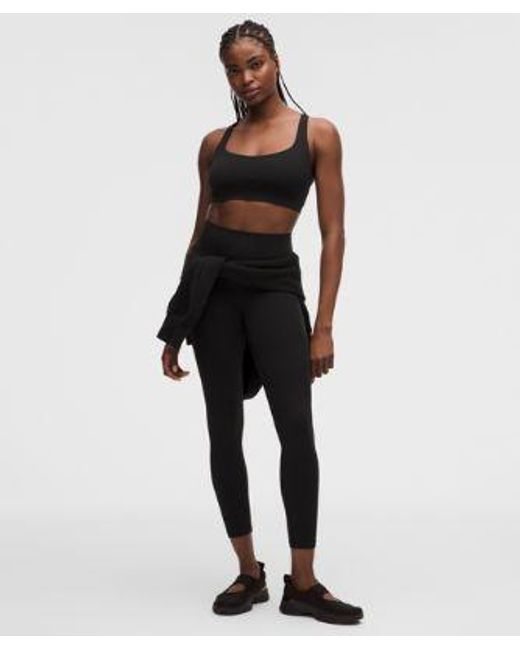 lululemon athletica Black – Flexyflex Strappy Yoga Sports Bra Light Support, D-Ddd Cups – – Size Large/Xl