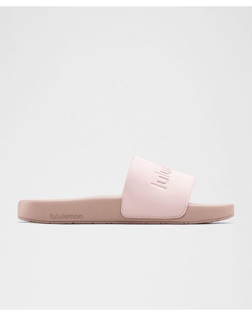 lululemon athletica Pink – Restfeel Slides Graphic – – Size 14