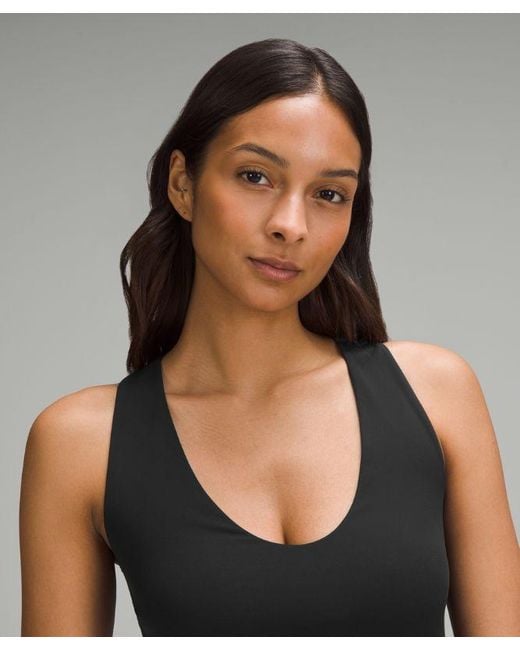 lululemon athletica Black Bend This Scoop And Cross Bra