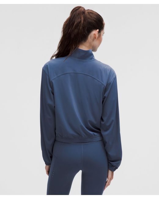 lululemon athletica Blue Sleek Full-Zip Running Jacket