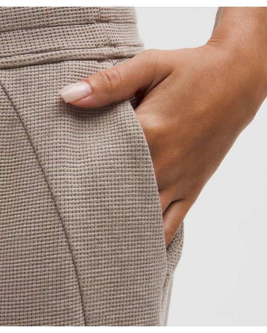 lululemon athletica Natural Scuba Mid-Rise Wide-Leg Pant