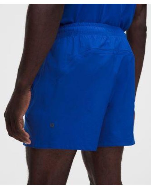 lululemon athletica Blue Pace Breaker Linerless Short 5" for men