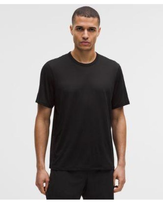 lululemon athletica Black Fast And Free Short-Sleeve Shirt for men