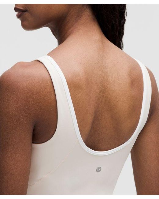 lululemon athletica White Align Notched-Neck Tank Top