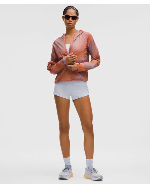 lululemon athletica Red Packable Trail Running Jacket