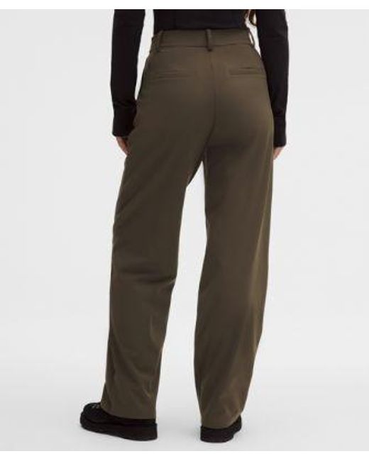 lululemon athletica Brown Daydrift High-Rise Straight-Leg Trouser