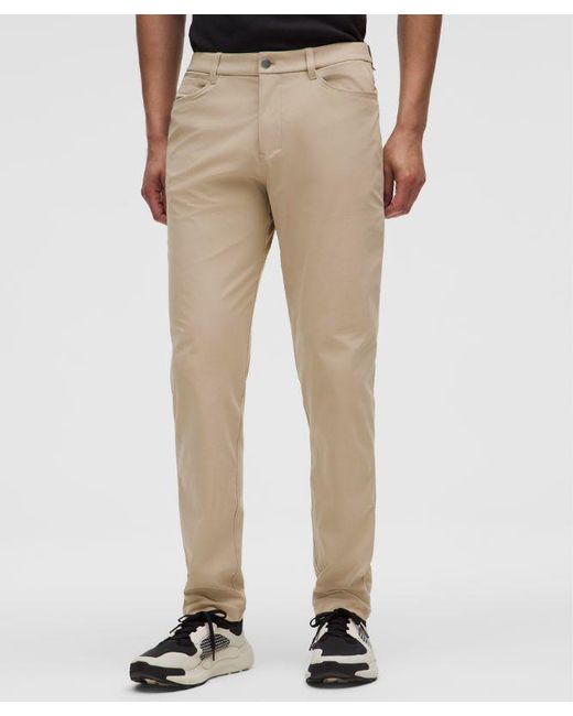 lululemon athletica Black Abc Classic-Fit 5 Pocket Pant 28L for men