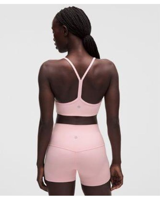 lululemon athletica Pink – Flow Y Sports Bra Light Support, A/B Cup Evolve – – Size Large
