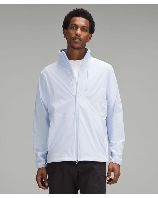 lululemon athletica Gray Sojourn Windbreaker Jacket for men