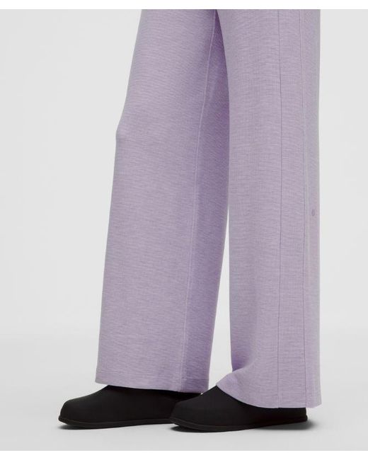 lululemon athletica Purple Scuba Mid-Rise Wide-Leg Pant