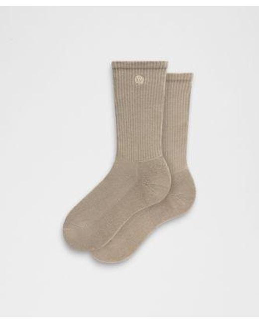lululemon athletica Natural Daily Essential Crew Socks