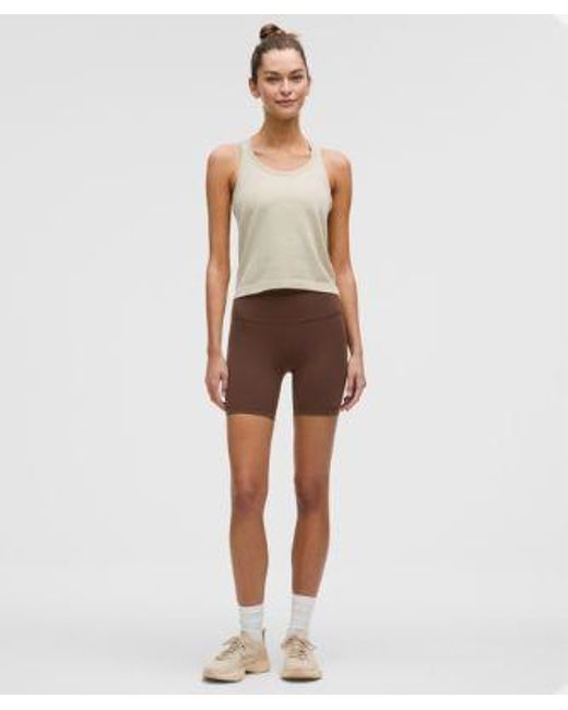 lululemon athletica Brown Wunder Train High-Rise Short 6"