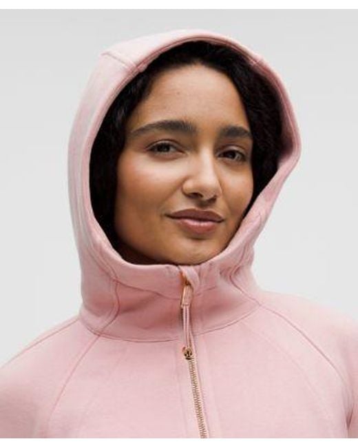 lululemon athletica Red Scuba Full-Zip Hoodie
