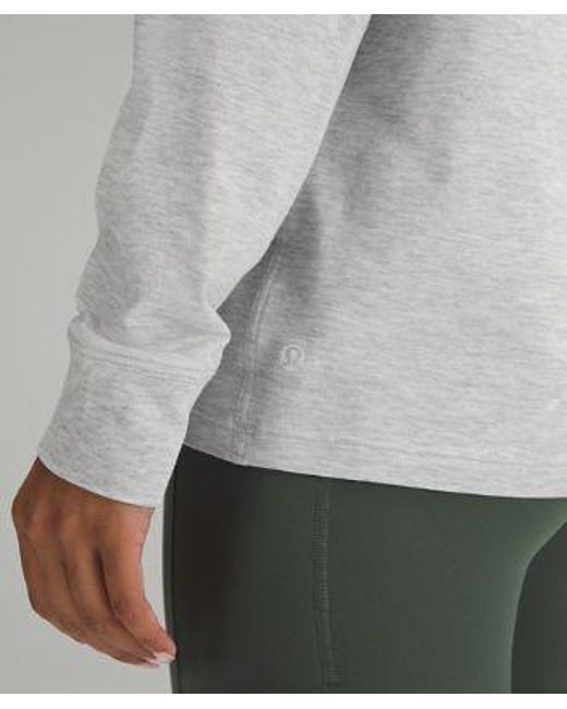 lululemon athletica Gray All Yours Long-sleeve Shirt