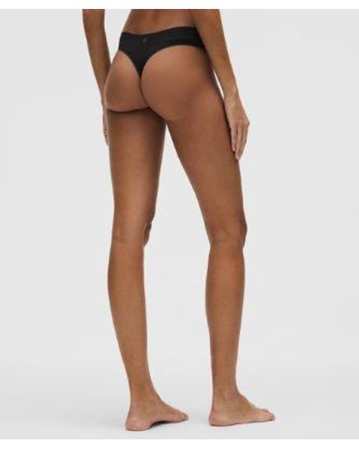 lululemon athletica Natural – Underease Mid-Rise Thong Underwear 5 Pack – /Khaki – Size Small