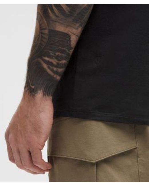 lululemon athletica Black Organic Cotton Classic-Fit T-Shirt for men