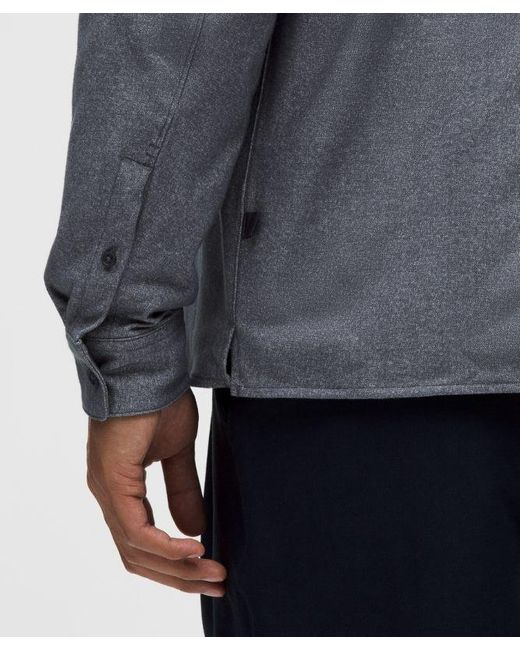 lululemon athletica Blue – Brushed Woven Overshirt – – Size Large for men