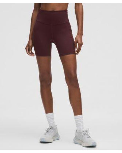 lululemon athletica Red Fast And Free High-Rise Short 6"