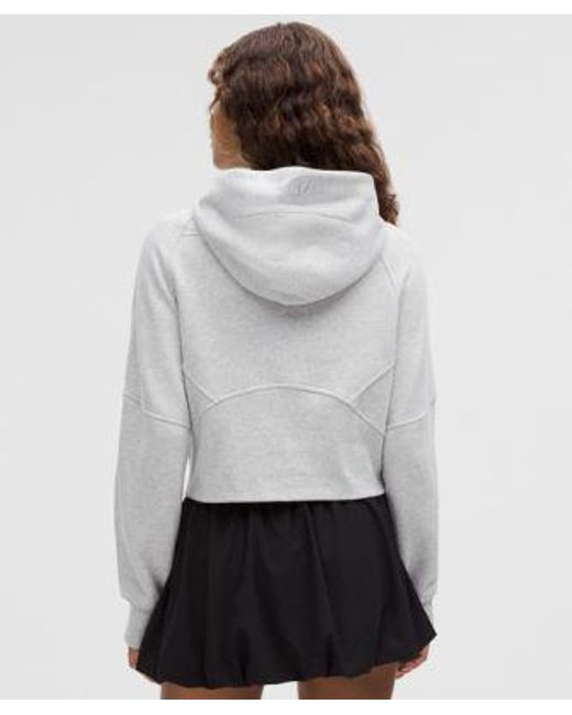 lululemon athletica Gray Scuba Oversized Half-zip Hoodie - Color Light Grey/grey - Size M/l