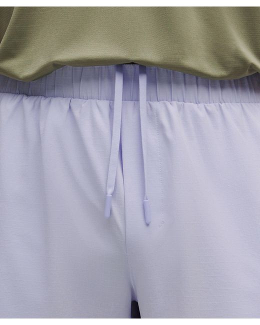 lululemon athletica Green Mile Maker Run Crew Ripstop Linerless Short 6" for men