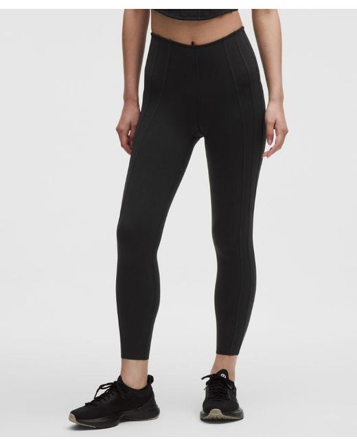 lululemon athletica Black Ultralu Corset-Stitch Tight 25"