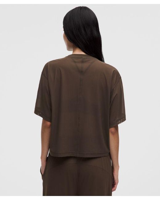 lululemon athletica Brown – Stretch Relaxed-Fit T-Shirt – – Size Large