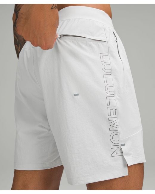 lululemon athletica White License To Train Linerless Shorts 7" Graphic for men