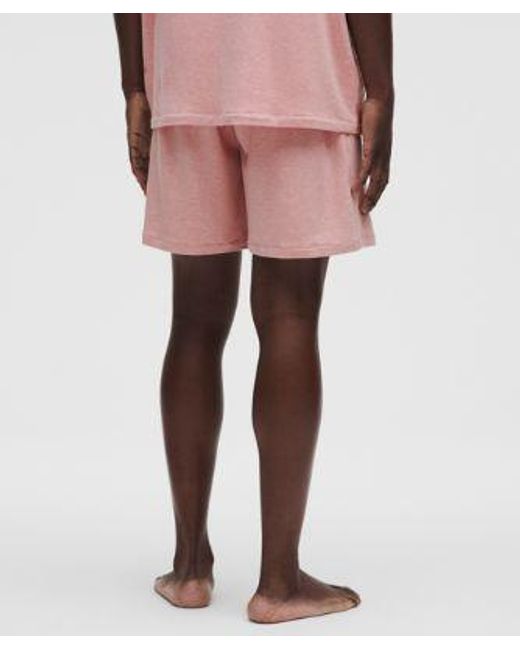 lululemon athletica Pink Becalm Relaxed-Fit Short 7" for men