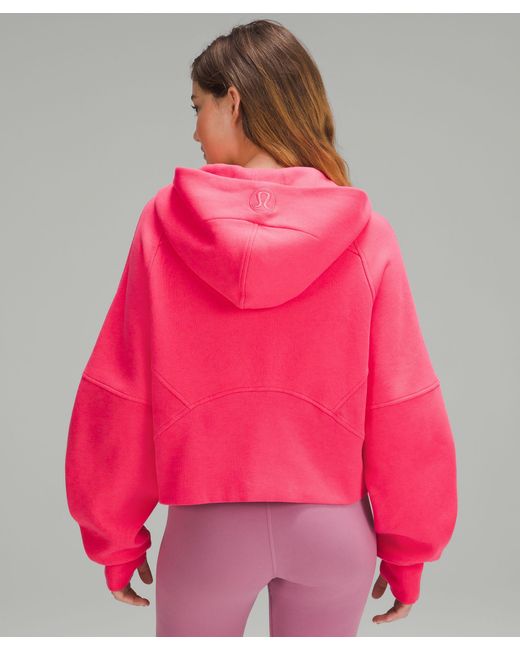 lululemon athletica, Jackets & Coats, Lululemon Scuba Scuba Pink  Oversized Full Zip Hooded Jacket Womens Ml