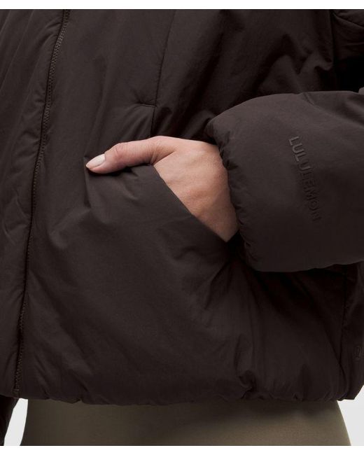 lululemon athletica Brown – Thermozen Insulated Hoodie – – Size Large