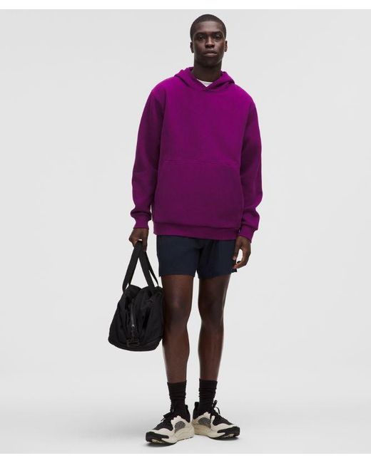 lululemon athletica Purple Steady State Pullover Hoodie for men