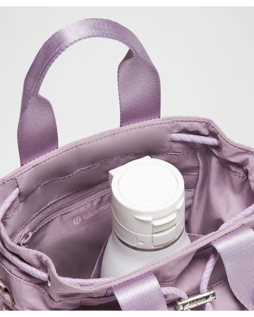 lululemon athletica Purple Convertible Drawstring Bucket Bag Mini 5L