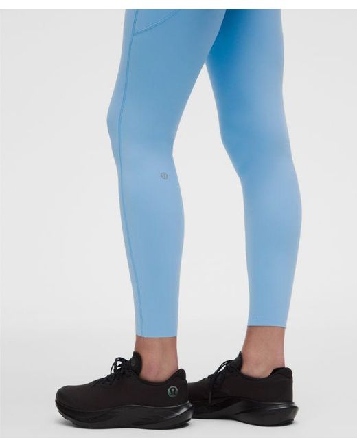 lululemon athletica Blue – Fast And Free 6-Pocket High-Rise Tight Leggings Design – 28" – – Size 14