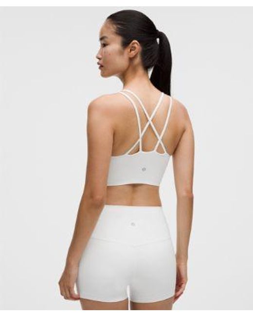 lululemon athletica Blue – Like A Cloud Longline Sports Bra Light Support, B/C Cup – – Size 14
