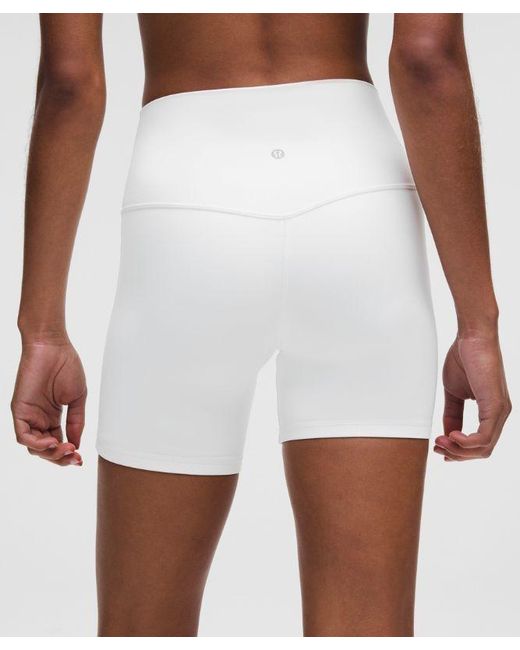 lululemon athletica White Align High-Rise Short 6"