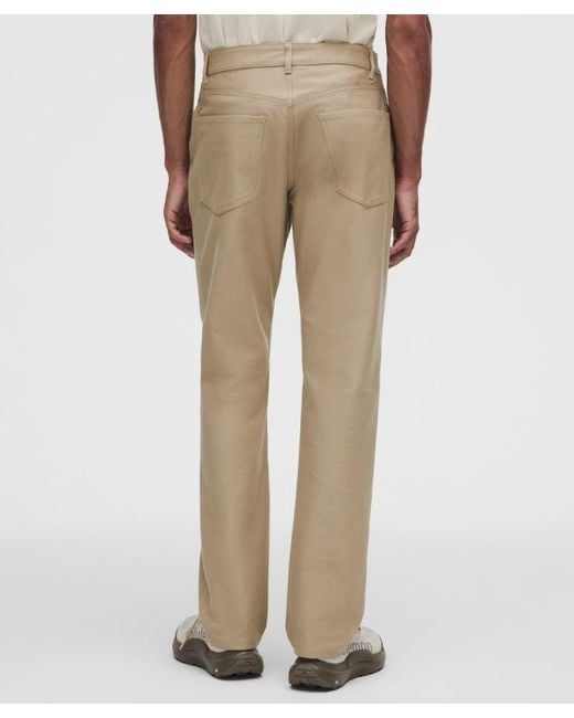 lululemon athletica Natural – Easyfive Classic-Straight Trousers 34L – Color Khaki – Size 12 for men