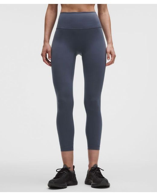 lululemon athletica Blue Wunder Train No Line High-Rise Tight 25"